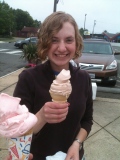 Beth and I at Carl's ice cream in Fredericksburg!